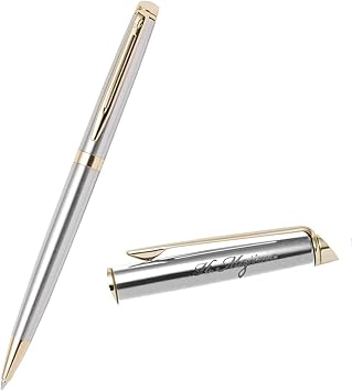 Amazon Waterman ウォーターマン ボールペン 筆記用具 メトロポリタンエッセンシャル ブランド レディース メンズ 高級ボールペン ステンレススチールgtbp 名入れなし 油性ボールペン 文房具 オフィス用品