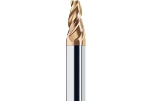 Pangyoo 1-6 8 12 16 Shank HRC55 Carbide Taper End Mill Angular CNC Machning Cutter Metal Router Bit 0.5 1 1.5 2 3 8 10 15 Deg