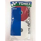 Yonex Super GRAP 30-Pack Racket Grips, White Red