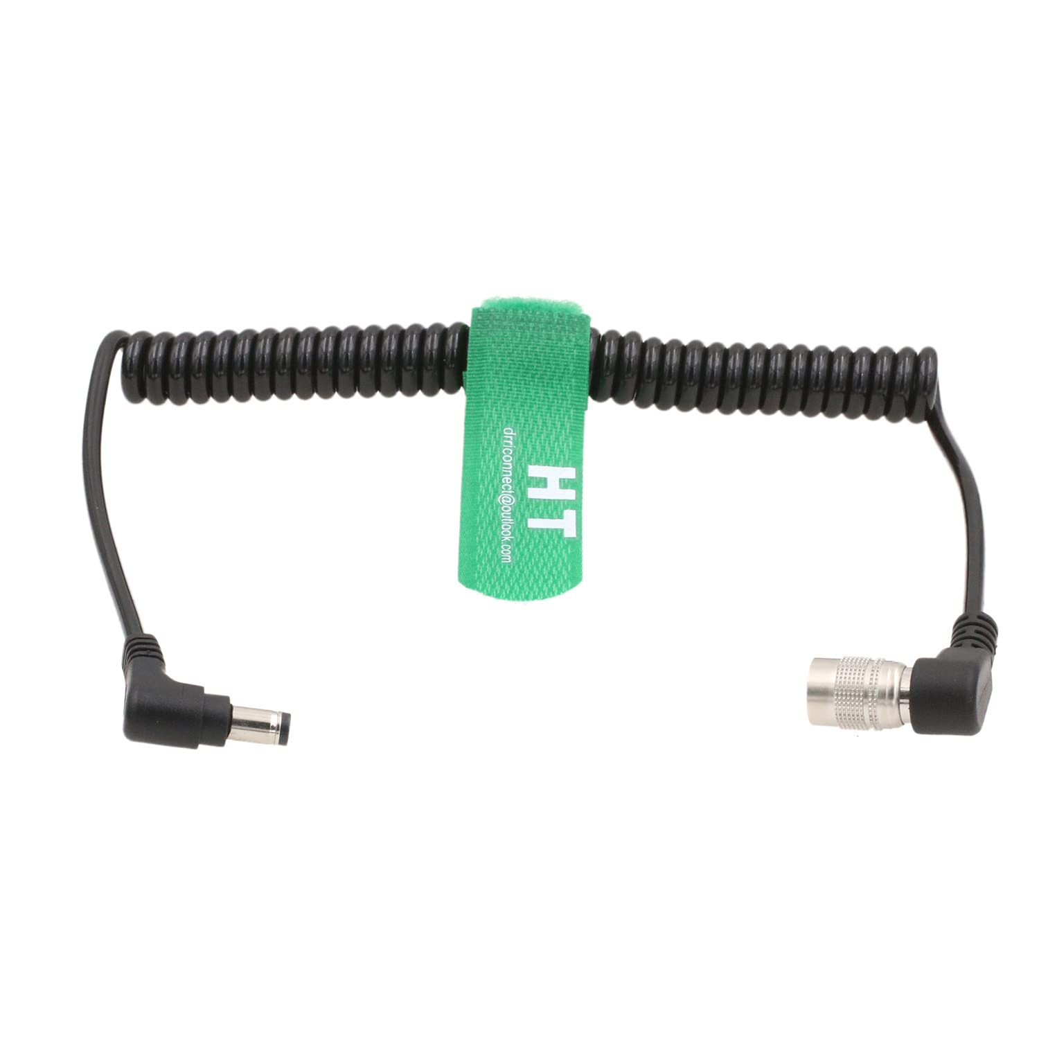 Downtowards Angled Hirose 4 Pin to DC Power Cable for Zaxcom ZOOM F4 F8 Recorder Sound Devices 664