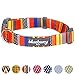 Blueberry Pet Essentials Nautical Flags Inspired Designer Adjustable Dog Collar, Neck 7.5