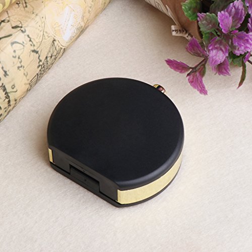 Hukai Beautiful Perfume Bottle Shape Contact Lenses Case Box Container Sunny (Black)