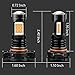 JDM ASTAR Bright Amber PX Chips 5202 5201 LED Fog Light Bulbs