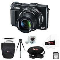 Canon PowerShot G1 X Mark II Digital Camera + 32GB Memory Card + Short Zoom Soft Shell Camera Case + Deluxe Accessory Kit