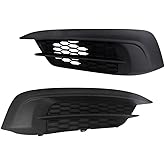 WFLNHB Left & Right Black Fog Lights Covers Repalcement for Honda Civic 2016-2018 Fog Light Cover 71108-TBA-A00