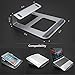 SLYPNOS Laptop Stand, Aluminum Cooling MacBook Stand, Portable Tilted Elevated Laptop Riser with Non-Slip Pads and Front Lip for MacBook Air, MacBook Pro, Laptop & Notebook (Silver-1)