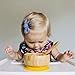 Avanchy Bamboo Baby Bowl with Spoon and Removable Silicone Suction Base – Non-Toxic, BPA-Free Feeding Bowl for Babies and Toddlers – Natural Bamboo Suction Bowl, Yellow