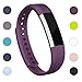 iGK Replacement Bands Compatible for Fitbit Alta and Fitbit Alta HR, Newest Adjustable Sport Strap Smartwatch Fitness Wristbands with Metal Clasp Purple Large