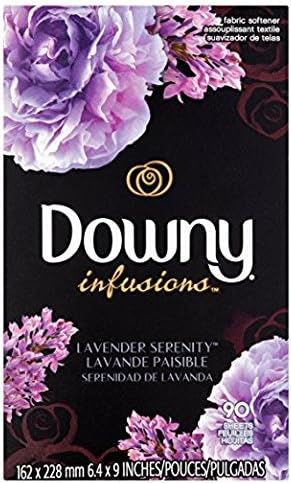 Downy Infusions Lavender Serenity Fabric Softener Dryer Sheets, 90 sheets