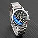 Start Unisex Man's Stainless Steel Wrist Watch Sport Bracelet (Black)
