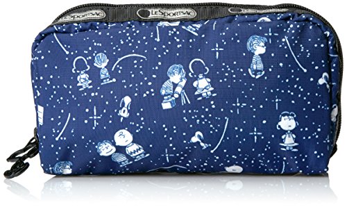 LeSportsac Peanuts X Rectangular Cosmetic, Snoopy Stargazer