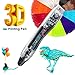 3D Printing Pen 4.0 Version - Non-Toxic - Won't Clog - One Button Operation Comes w/ 4 Drawing Templates +3 PLA Filament +1 Small Shovel + 1 Transparent Sheet