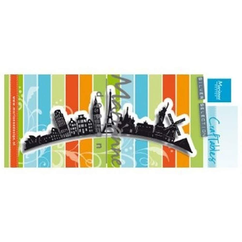 Marianne Design MDCR1472 Border Around The World Craftable Die, 142 mm x 75.5 mm