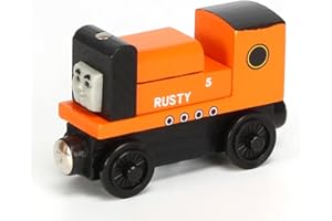 Flmenunu 1:43 Rusty Wooden Train Set Toy Magnetic Trains Kids Toys