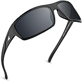 KastKing Kateel Sport Sunglasses, Full Wrap Design, PuriVex Protective Coating, Lightweight Grilamid Frame, UV Protection