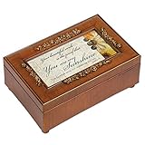 You are My Sunshine Walnut Finish with Rose Gold Trim Jewelry Music Box