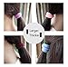 CHENG ZM Large Size Rope Ponytail holders Headband Scrunchie Hair Accessorie,Set Of 40 Soft Endless Fabric Hair Elastics Hair Bands Thick Seamless Cotton Stretch Hair Ties (All Black)