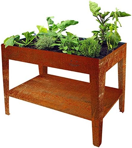 biodesign Bancal Palatino 100 x 60 x 80 cm | Acero Corten: Amazon ...