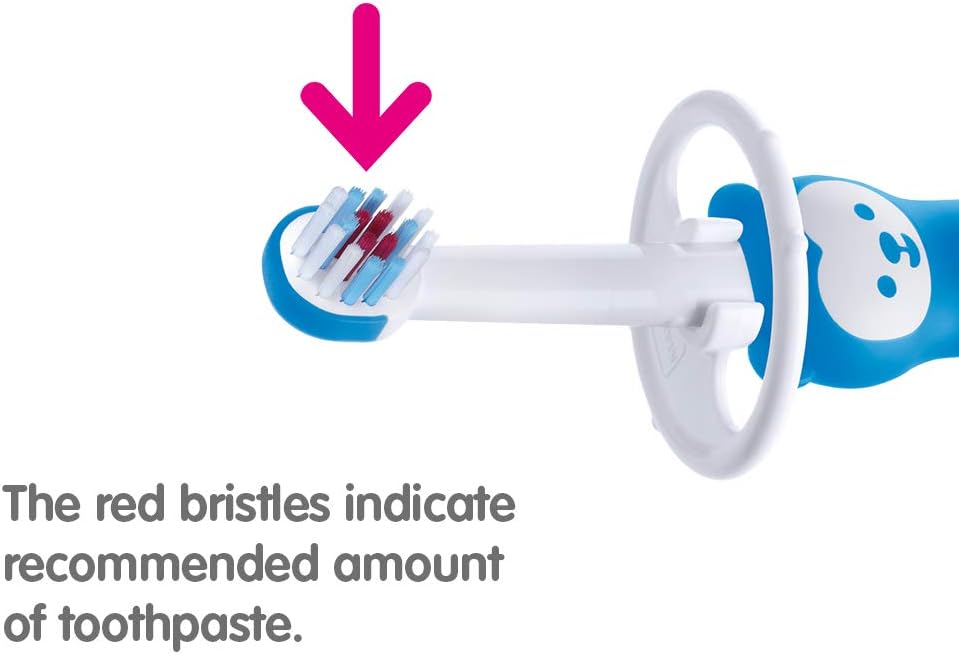 MAM Baby's Brush, Blue/White, 1 count (Pack of 2) - Image 3