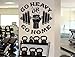 Go Heavy or Stay Home Wall Decal Fitness Gym Sport Vinyl Sticker Home Wall Art Decor Ideas Interior Removable Design 21(fmf)