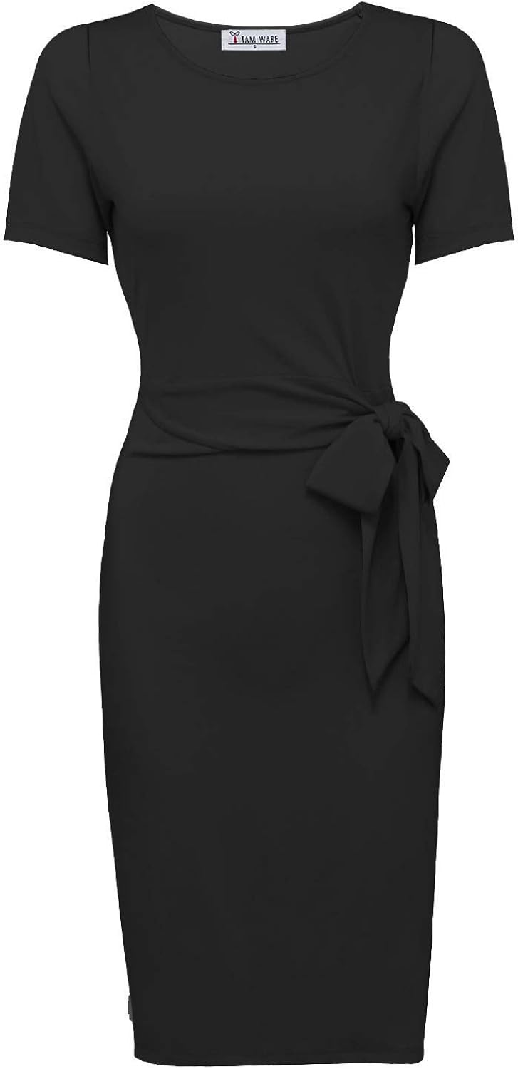 tie waist bodycon dress