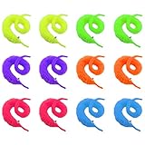 Neworkg 12pcs Magic Worm Toys Wiggly Twisty Fuzzy Carnival Party Favors(Random Color)