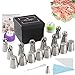 Russian Tulip Tips Stainless Steel Icing Piping Nozzles Pastry Decorating Tips Cake Cupcake Decorator icing dispenser