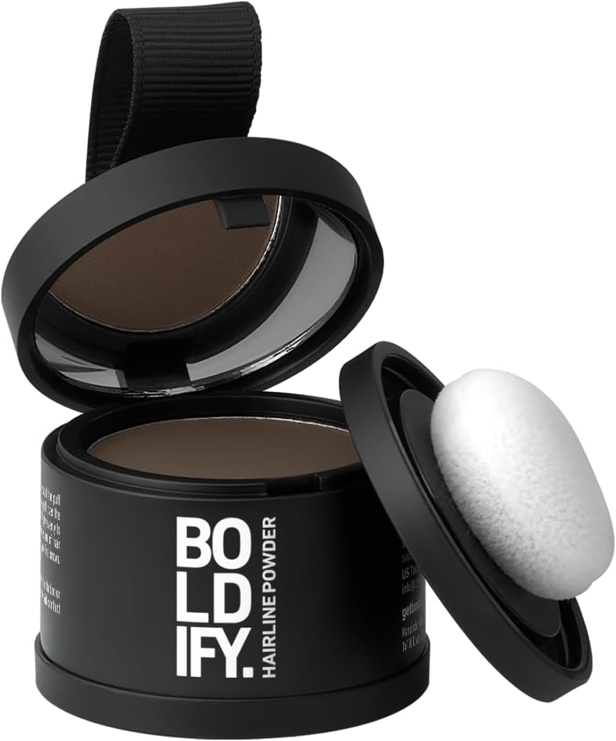 Boldify Hairline Powder - Root Touch Up Gray Coverage Medium Brown