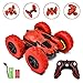 Rainbrace Remote Control Car for Boys Girls 4WD RC Stunt Car Double Sided 360°Rotating Remote Control Truck Off Road Hobby Crawler 2.4Ghz High Speed Racing Car Toys for Boys Girls Kids Adults Red