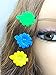 Tara Girls Self Hinge Plastic Bow Hair Barrettes Selection Pack Of 2 (BR24)