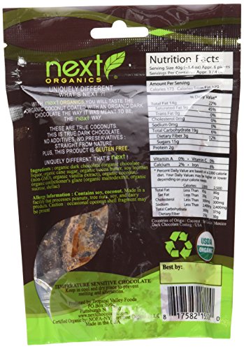 Next Organics Chocolate Covered Fruit Coconut Dark O, 4 oz - Thumbnail 4