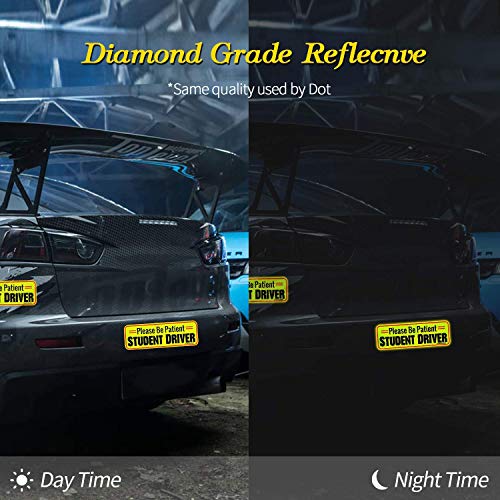 image for GLACIER FRESH Student Driver Magnet Please Be Patient Safety Sign (Reu