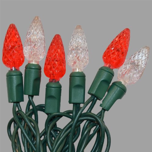 Red/Warm White C6 LED Christmas Lights 70 Light Amazon.co.uk Kitchen