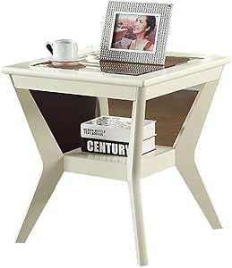 Amazon.com: Coffee Tables Small Telephone Table Creative Solid Wood Living Room Sofa Side ...