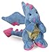 goDog Bubble Plush Dragons Squeaky Dog Toy, Chew Guard Technology - Periwinkle, Small