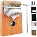 Thumb Piano Ranch Kalimba 17 keys Finger Mbira with Online 5 Free Lessons Solid Wood Mahogany with Bag/Carved Notation/Tune Hammer/Music Book