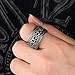 MASOP Cool Men's Titanium Stainless Steel Cross Retro Style Sovereign Ring Size 8