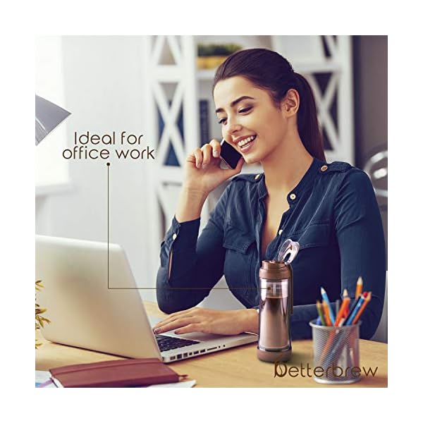 Betterbrew Travel French Press Coffee Maker Portable Insulated Coffee