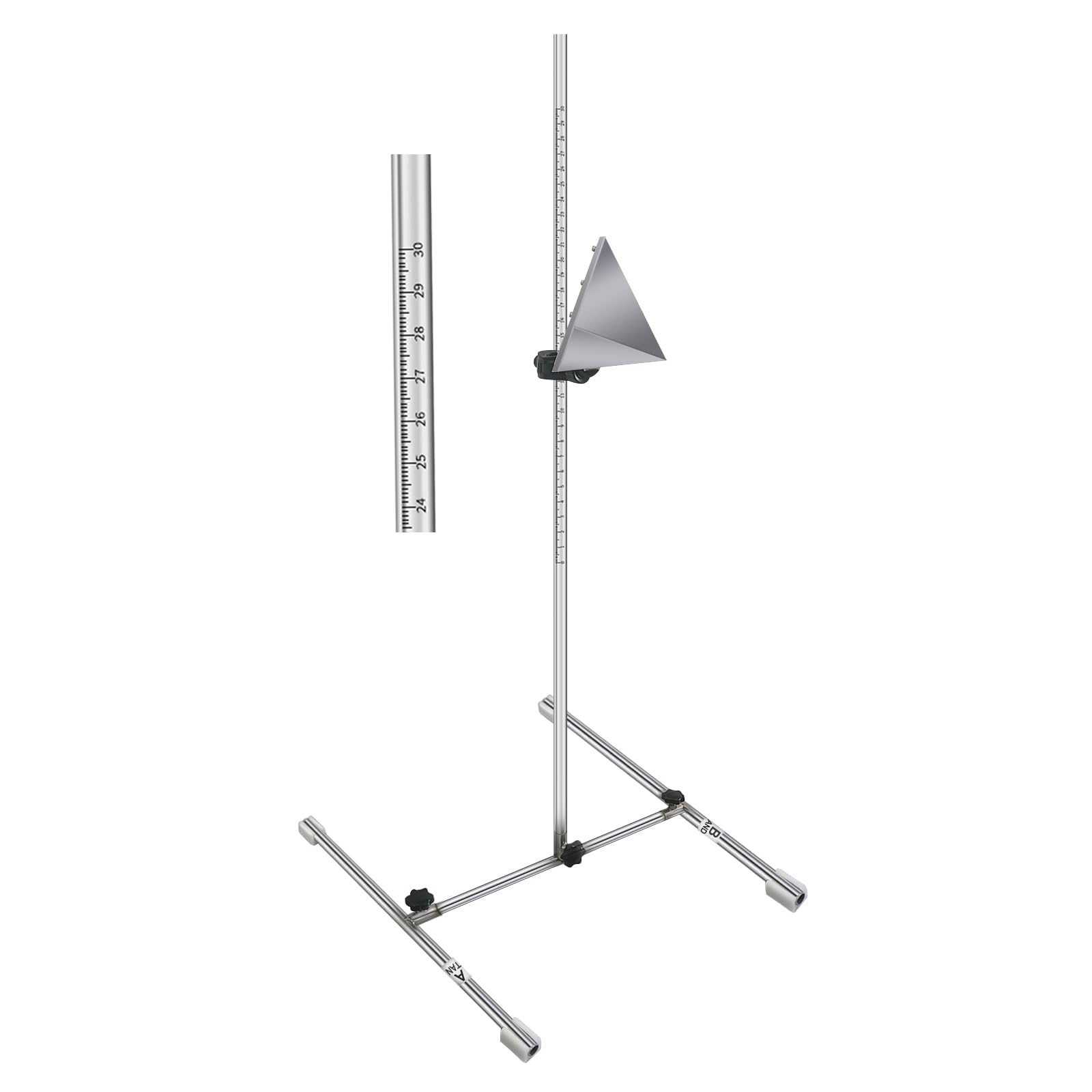 Photo 1 of ANGSO-AUTO ADAS Calibration Tool Kit Compatible with Honda Toyota Kia Ford ADAS Radar Aiming Calibration Tool,Post with 0-30 Centimeter Scale,Corner Reflector Target with Billet Aluminum Stand