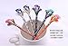 Fashion Hair Decorative Chinese Traditional Style Women Girls Hair Stick Hairpin Hair Making Accessory with Lotus 1pc/package (dark blue with white)