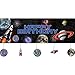 Space Blast Decoration Party Supplies Pack | Includes Straws, Dizzy Danglers, Banner, and Centerpiece | Outer Space Birthday Party Supplies | Galaxy Party Supplies | Solar System Party Decorations