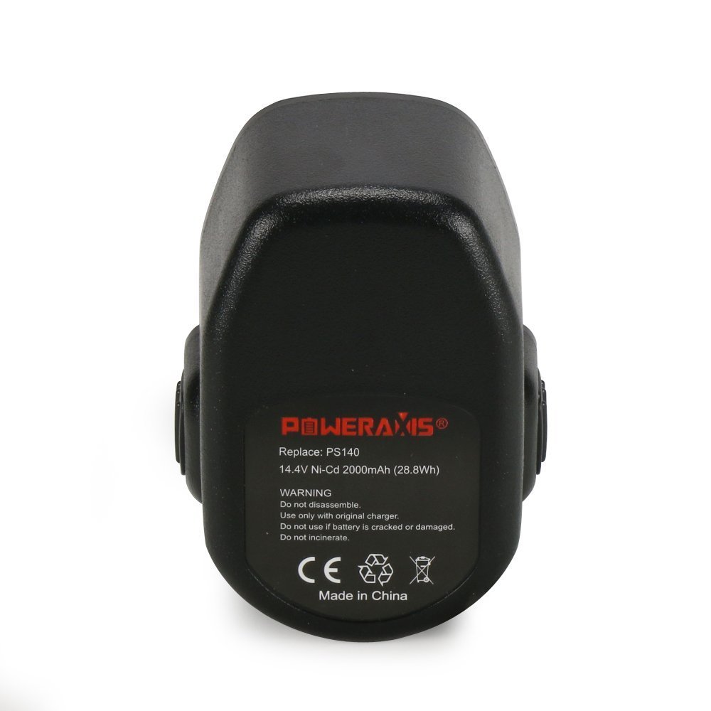 POWERAXIS 2Pack 14.4V PS140 Replacement Battery for Black Decker PS140