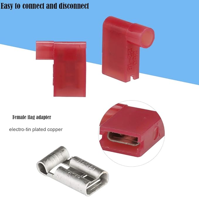 340pcs NonInsulated Crimp Ring Wire Terminal Connector Assortment Kit