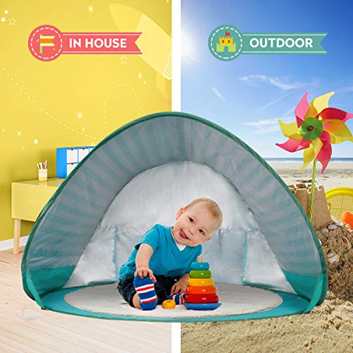 BUENAVO Pop Up, Portable Beach Tent for Baby Baby Floaties