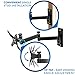 Mount-It! Full Motion Monitor Wall Mount, Fits Single Monitor Screens 19 20 21.5 22 24 27 30 Inches, VESA 75 and 100, 33 lb Weight Capacity, Black