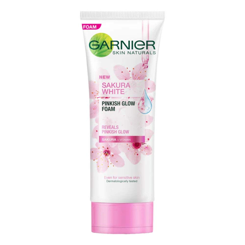 garnier sakura white facial foam