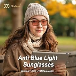 Goiteia FL 41 Migraine Glasses,Light Sensitivity
