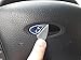 DownardWraps - Matte Black Auto Wrap Vinyl Decals- Oval - Customize your Ford Steering Wheel Center Emblem / Badge / Logo - 2.25