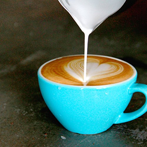 12 Ounce Milk Pitcher,cnomg Frothing Pitcher Stainless Steel Milk Steaming Pitcher, Coffee Creamer Pitcher for Espresso Latte Maker and Milk Frother Attached 2 pcs Mini Tea Coffee Spoons - Thumbnail 2