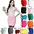 SPRINGWIND Women's Stretch High Waist Mini Skirt Bodycon Short Dress Valentines